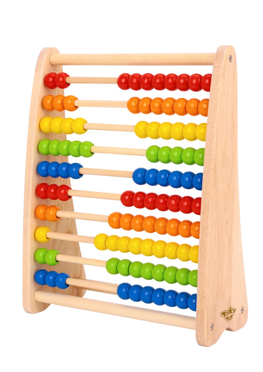 Tooky Toy - BEADS ABACUS WOODEN EDUCATIONAL TODDLER TOY