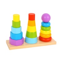 Tooky Toy - SHAPE TOWER WOODEN EDUCATIONAL GAME