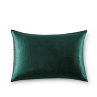 Gioia Casa Two Sided 100% Mulberry Silk Luxury Hypoallergenic Pillowcase - Emerald Green