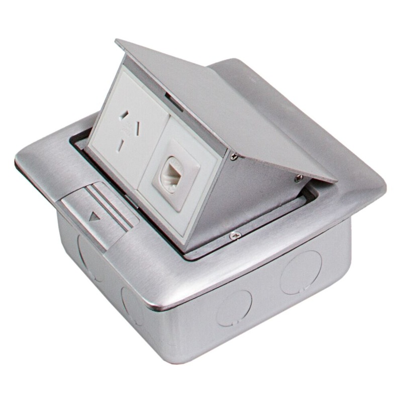 Buy ECD Floor/Desk Pop Up Box with Auto Switch GPO & Data Mount MyDeal