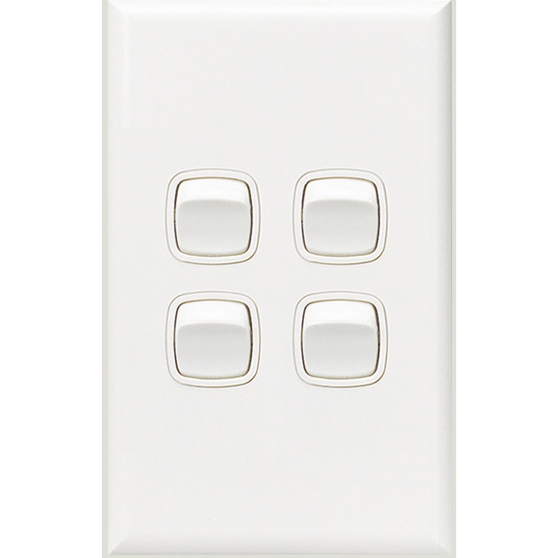Buy HPM Excel 4 Gang Light Switch MyDeal