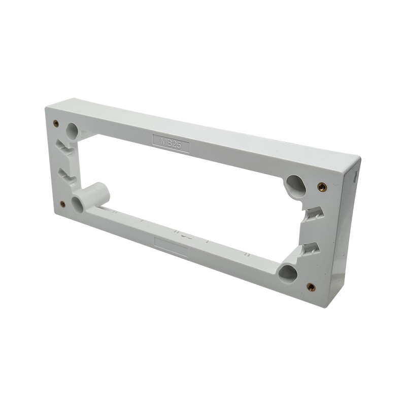 Buy QCE Quad Powerpoint Mounting Block 25mm White MyDeal