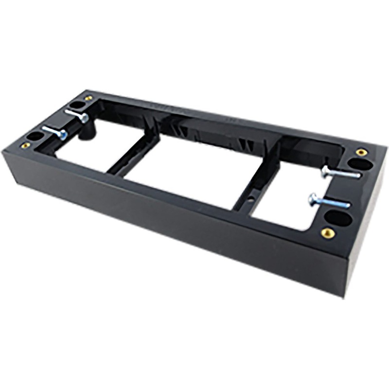 Buy Quad Powerpoint Mounting Block 25mm Black MyDeal