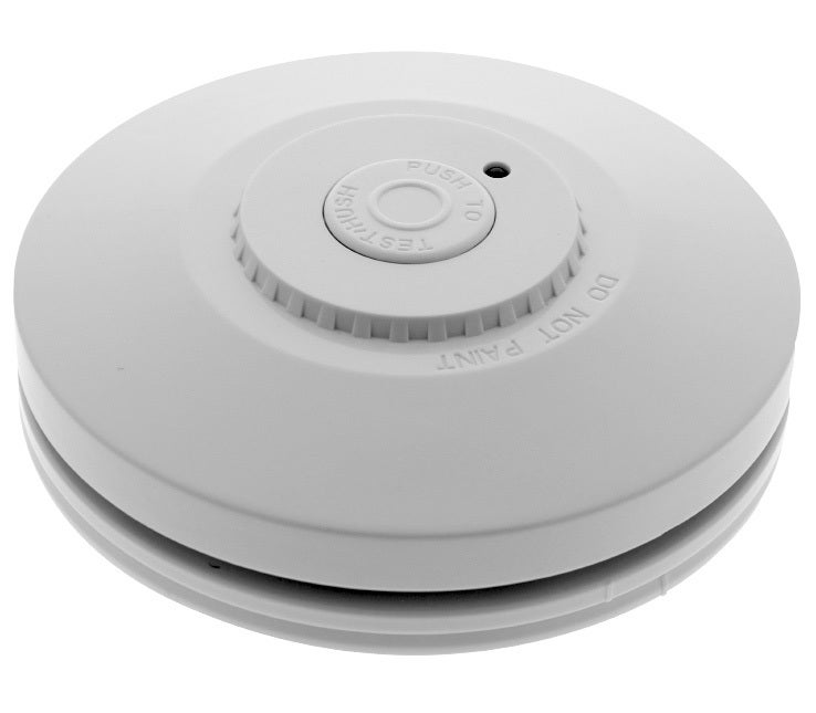Red Smoke Alarm with Wireless Interconnect & 10 Year Lithium Battery