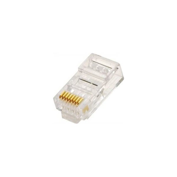 RJ45 8 Pin Round Stranded Connector (10 Pack)