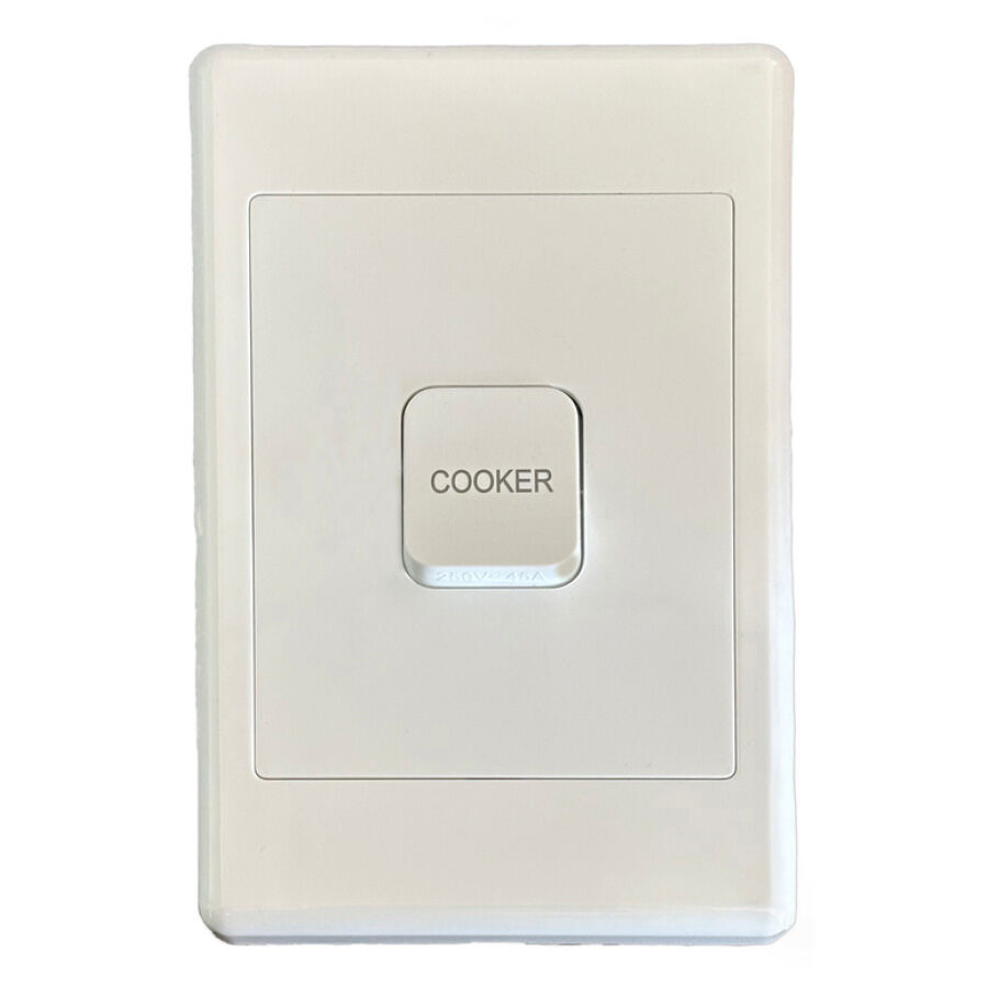 Tesla 45A Double Pole Vertical Cooker Switch Australia