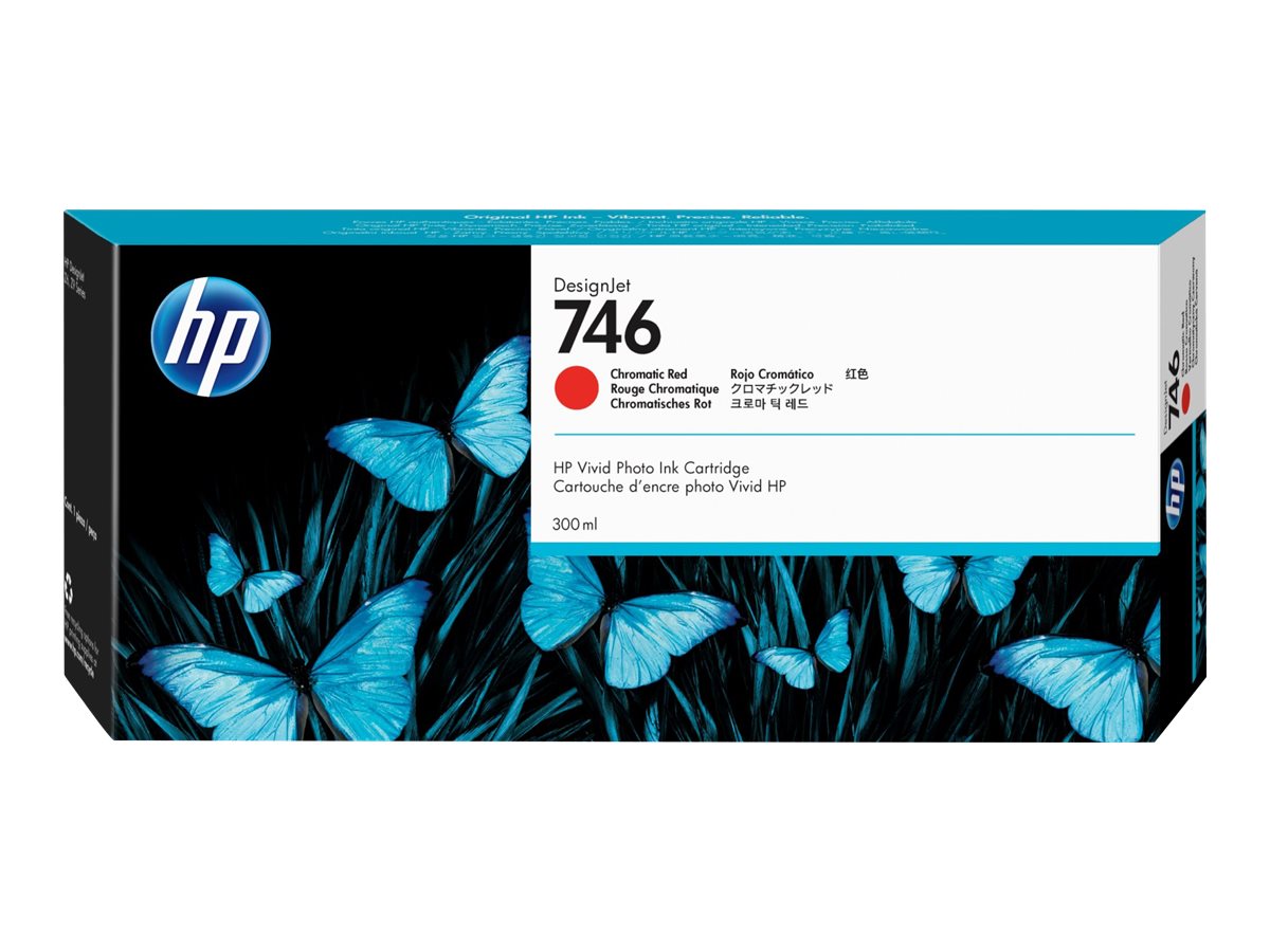 Buy HP 746 300ML CHROMATIC RED DE SIGNJET INK CARTRIDGE - Z6/Z9+ SERIES ...
