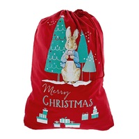 Beatrix Potter Peter Rabbit Sack Winter Red Christmas