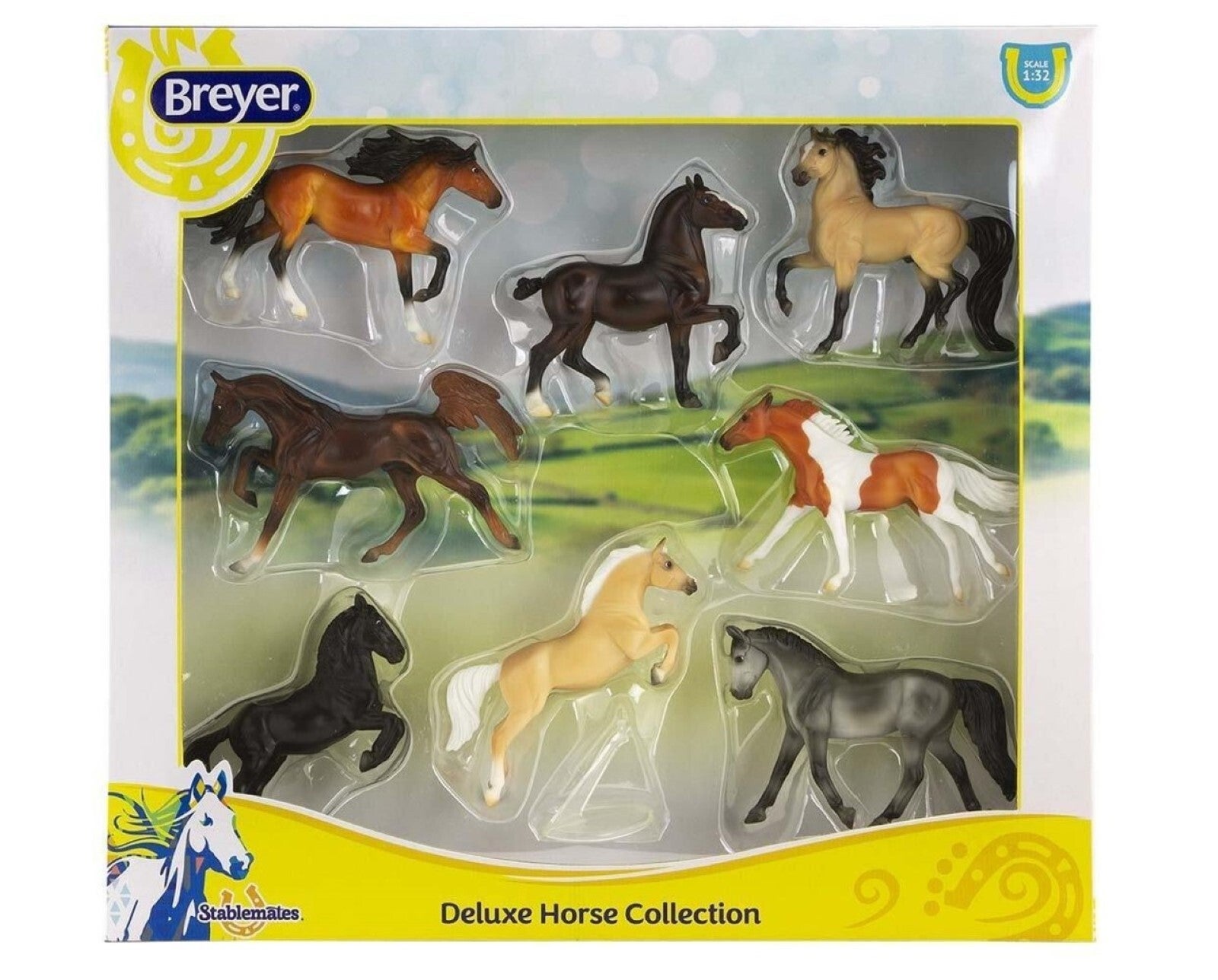 Breyer Horses Deluxe Horse Collection 8 Models 1:32 Stablemates Scale 6058