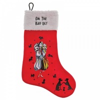 Disney Enchanting 101 Dalmatians The Bad List, Cruella De Vil Christmas Stocking