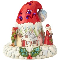Heartwood Creek Lighted Hats Off to Christmas Santa Hat Jim Shore Figurine