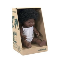 Miniland Doll African Girl Down Syndrome 38cm