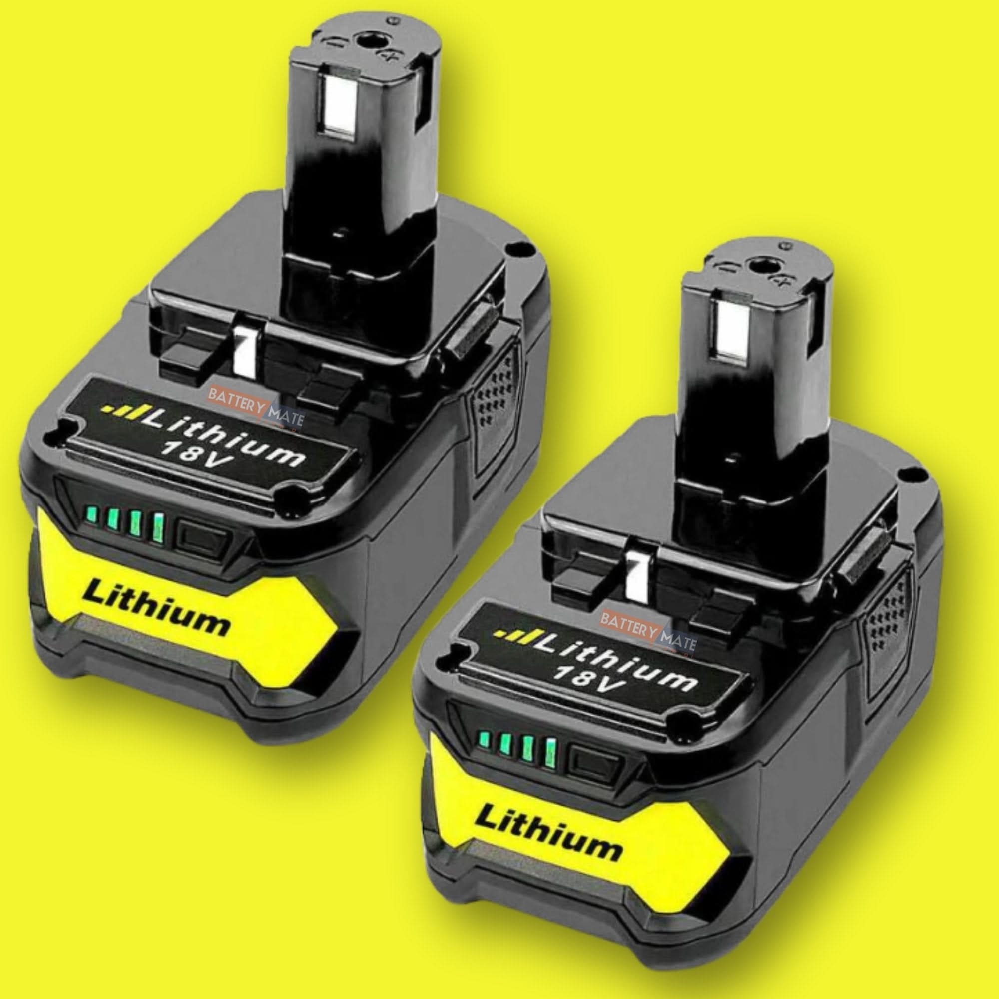 2 x Ryobi 18V Compatible Battery 6.0Ah P108 P104 ONE+ Plus BPL-1815 Australia