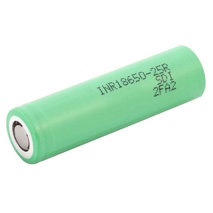 25R 18650 Rechargeable Battery 2500mAh 3.6V Li-Ion - High-Drain 20A Flat Top Replacement Cell