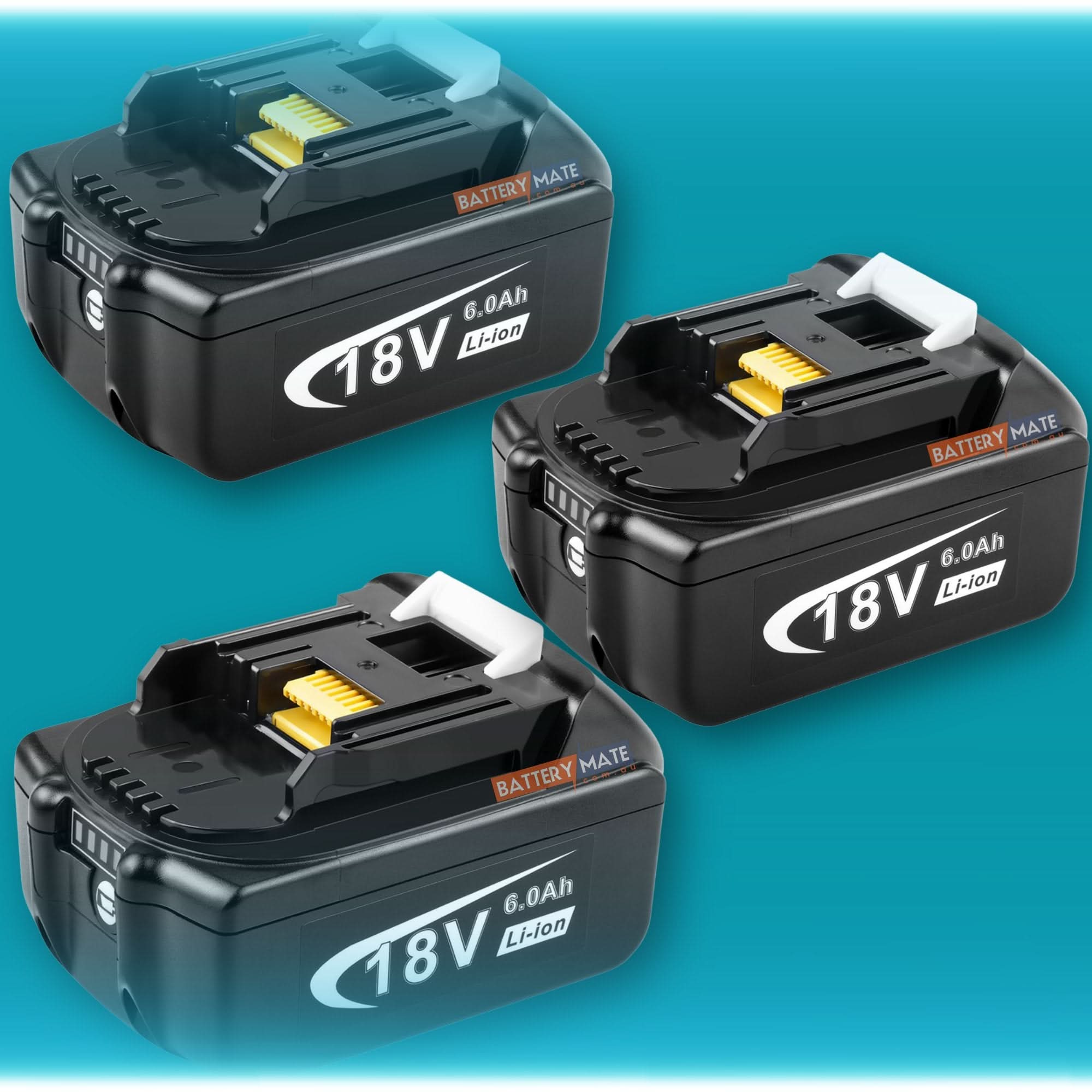 [3 Pack] 18V Makita Battery Replacement  BL1830 BL1850 6000mAh Li ion
