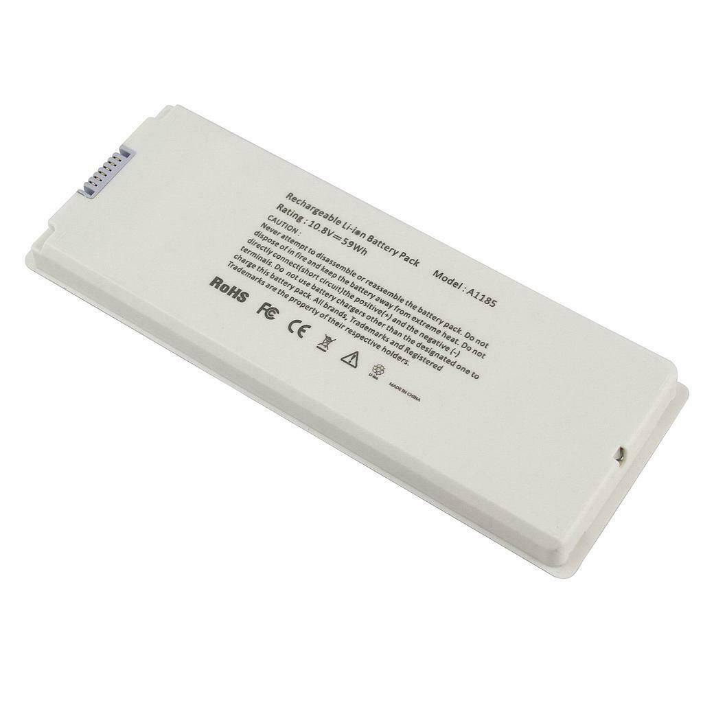 Battery 020-5071-B A1185 for MacBook 13" A1181 2006 2007 2008 2009 (WHITE)