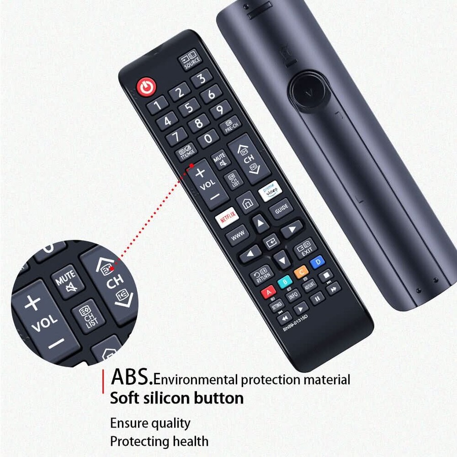 BN59-01315D Compatible Remote Control for Samsung TV - for Series 7 RU7100 UA43RU7100, UA55RU7100, UA75RU7100 & More