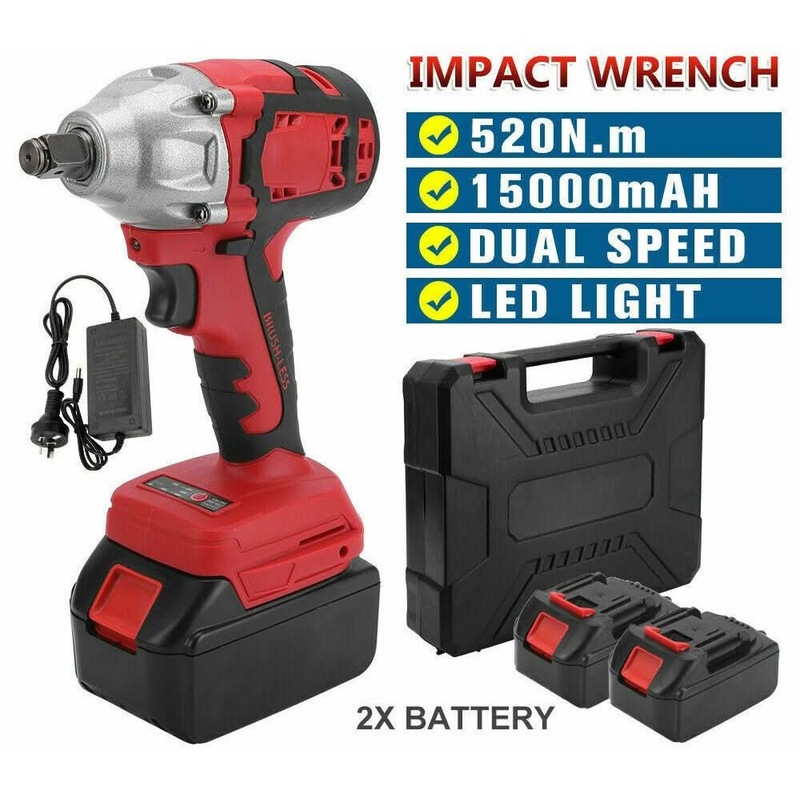 Buy Cordless Power Impact Wrench Brushless Rattle Gun Drill Tool Socket