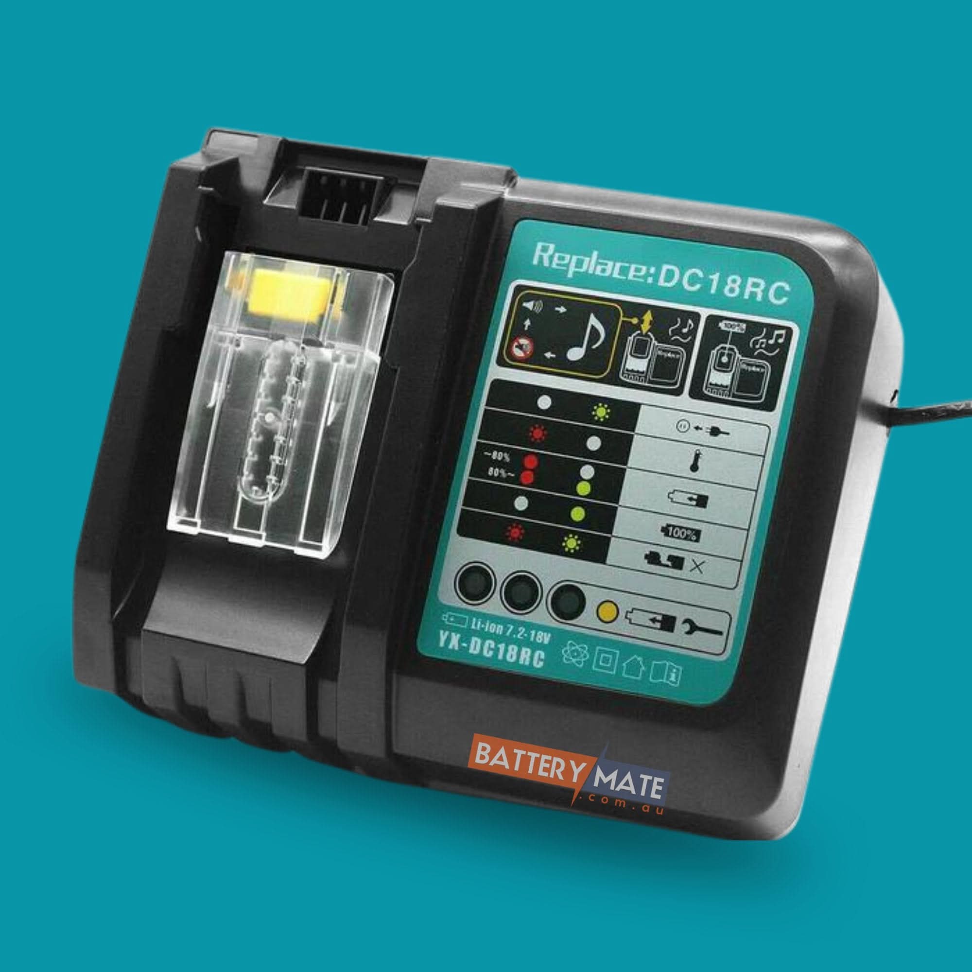 18V Lithium Ion Battery Charger for Makita BL1830 BL1860B BL1850 Mate Australia