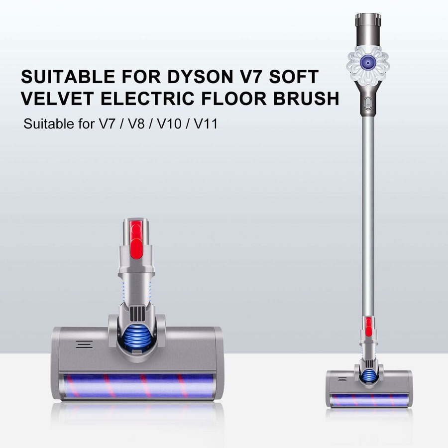 Fluffy Head For DYSON V7 V8 V10 V11 V12 and V15 Vacuum - With LED Light
