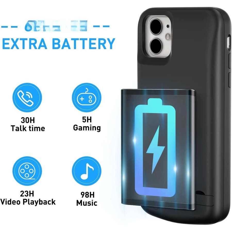 For iPhone 11 Pro Smart Battery Power Bank Charger Cover