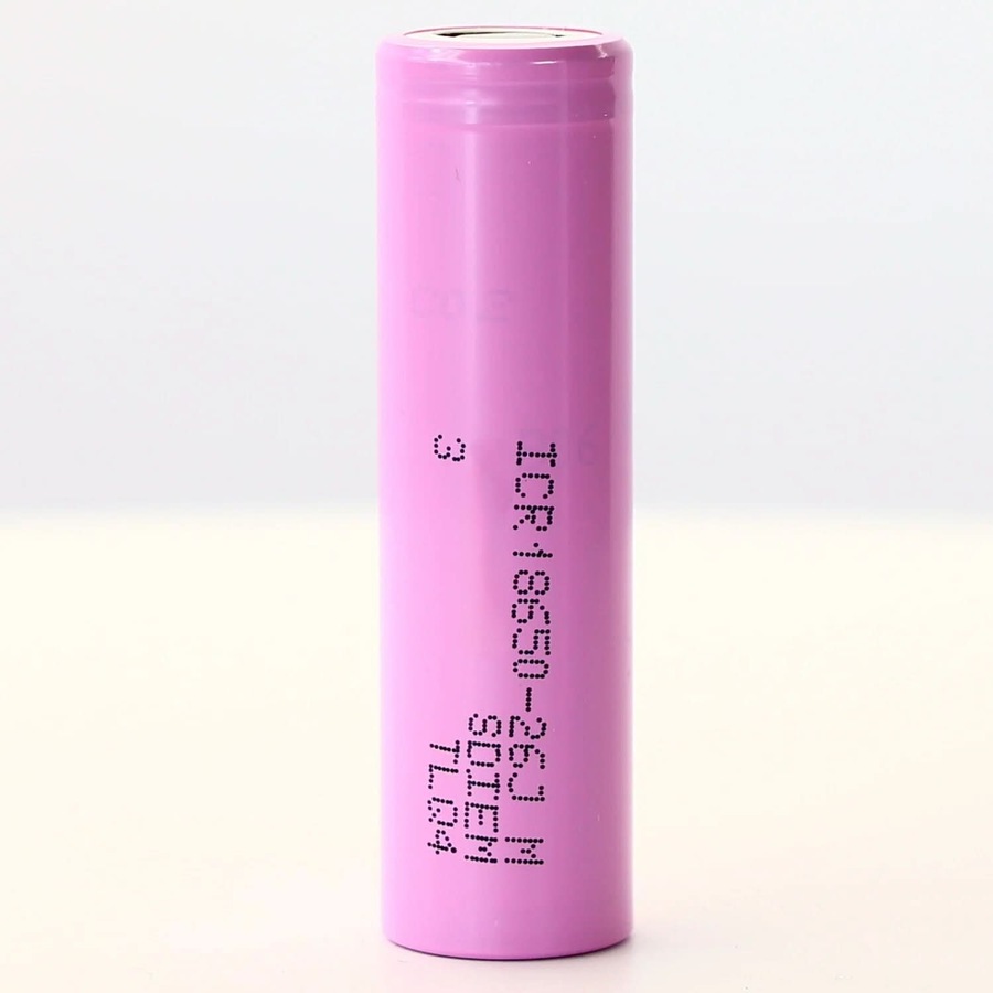 ICR18650-26J Rechargeable Battery 2600mAh 3.7V Li-Ion (Flat Top) - High Performance Replacement