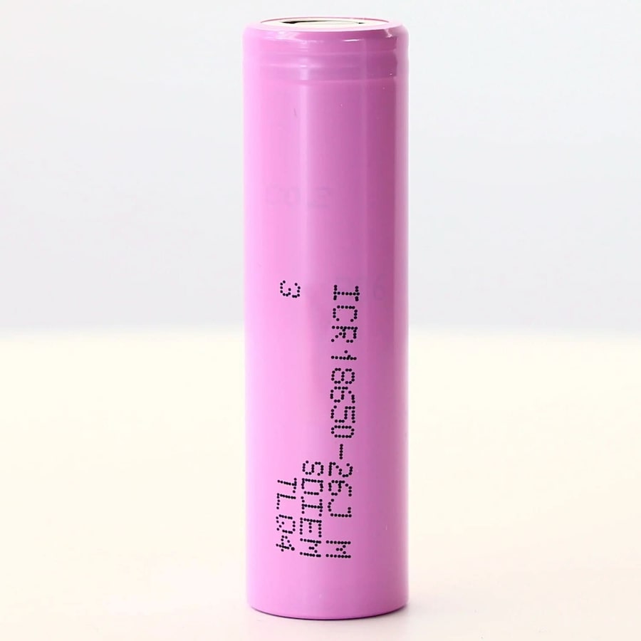 ICR18650-26J Rechargeable Battery 2600mAh 3.7V Li-Ion (Flat Top) - High Performance Replacement