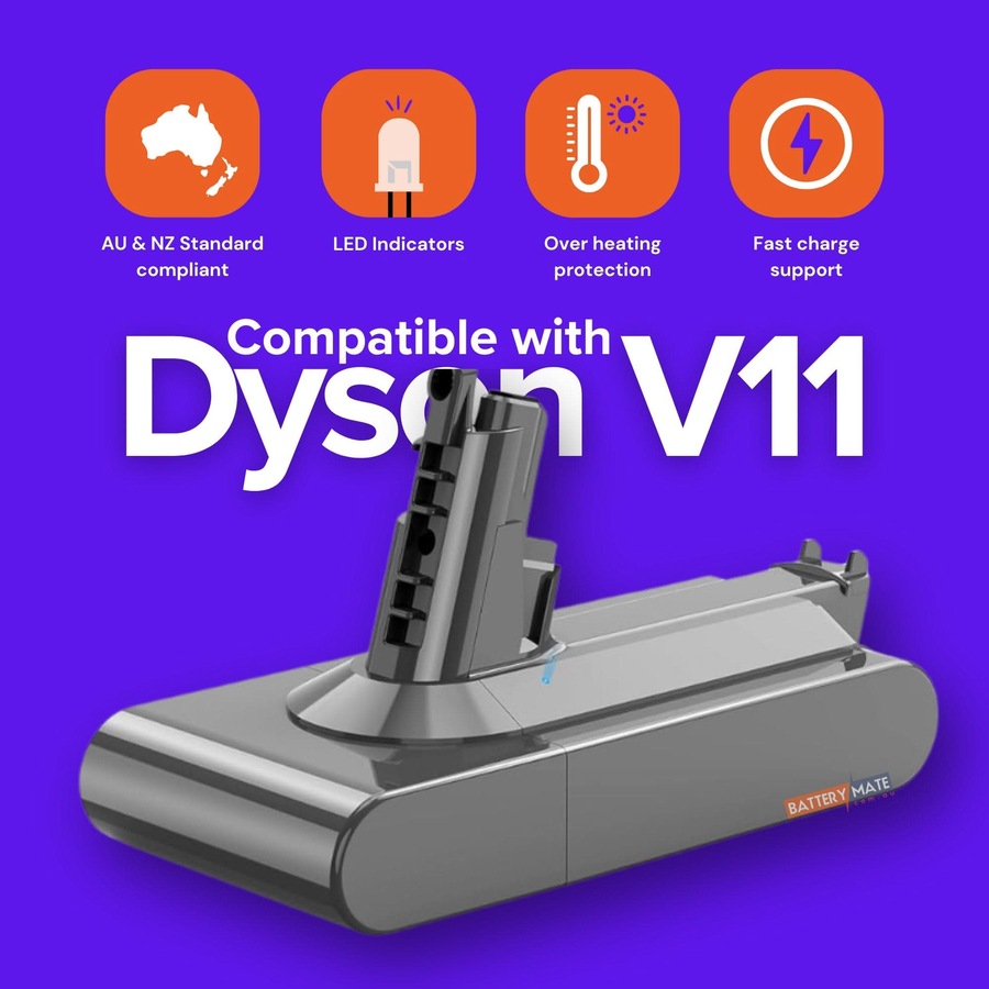 Replacement Battery + Filter for Dyson V11 Cordless Vacuum Cleaner (Screw-in Type)