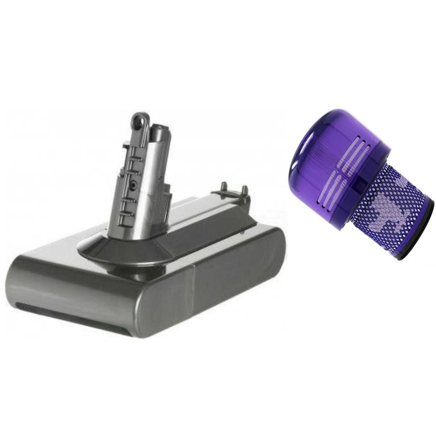 Replacement Battery + Filter for Dyson V11 Cordless Vacuum Cleaner (Screw-in Type)