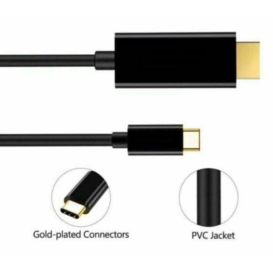 USB C To HDMI Cable USB Type C Male To HDMI Male 4K Cable For Macbook Chromebook