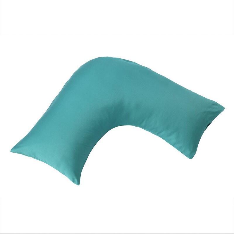 Buy 400 Thread Count Aqua Ushaped Pillowcase MyDeal