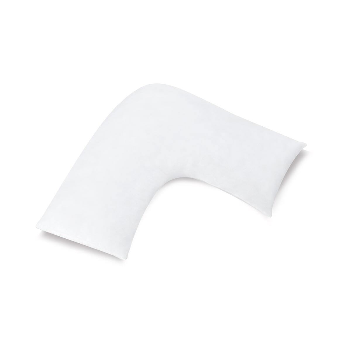 400 Thread Count White U-shaped Pillowcase
