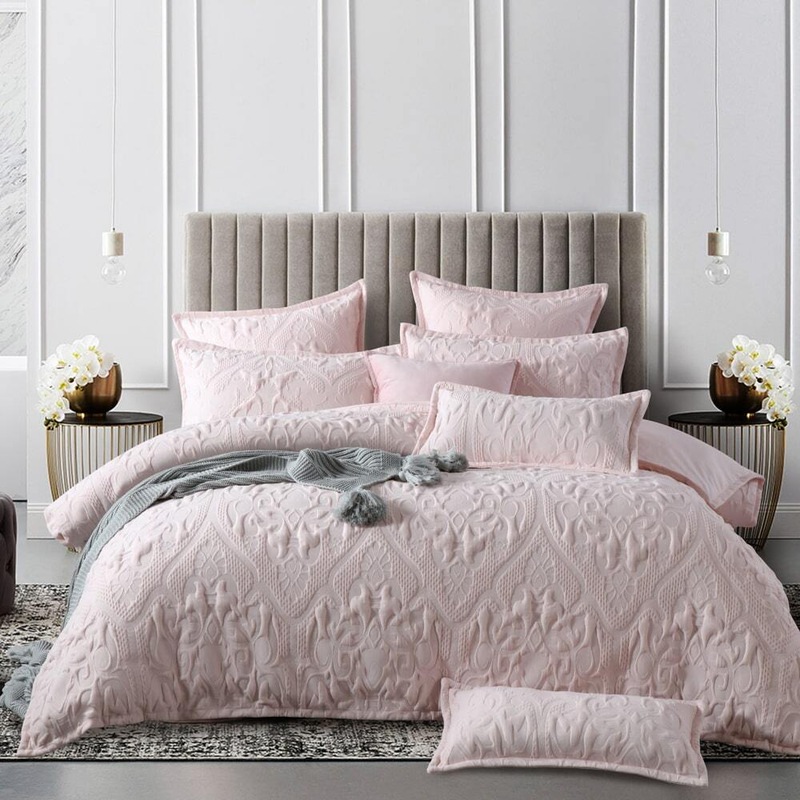 Buy Amari Pink Quilt Cover Set MyDeal