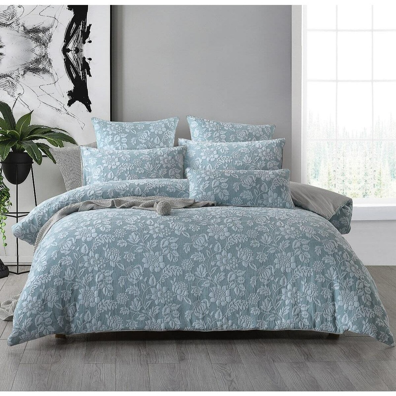 Buy Beatrix Duck Egg Quilt Cover Set MyDeal