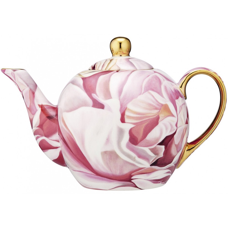 Buy Ashdene Blooms New Bone China Teapot with Metal Infuser 600ml