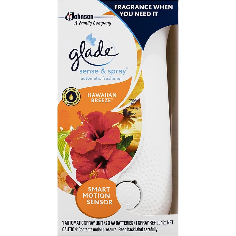 Buy Glade Sense & Spray Automatic Air Freshener Starter Kit Hawaiian Breeze MyDeal