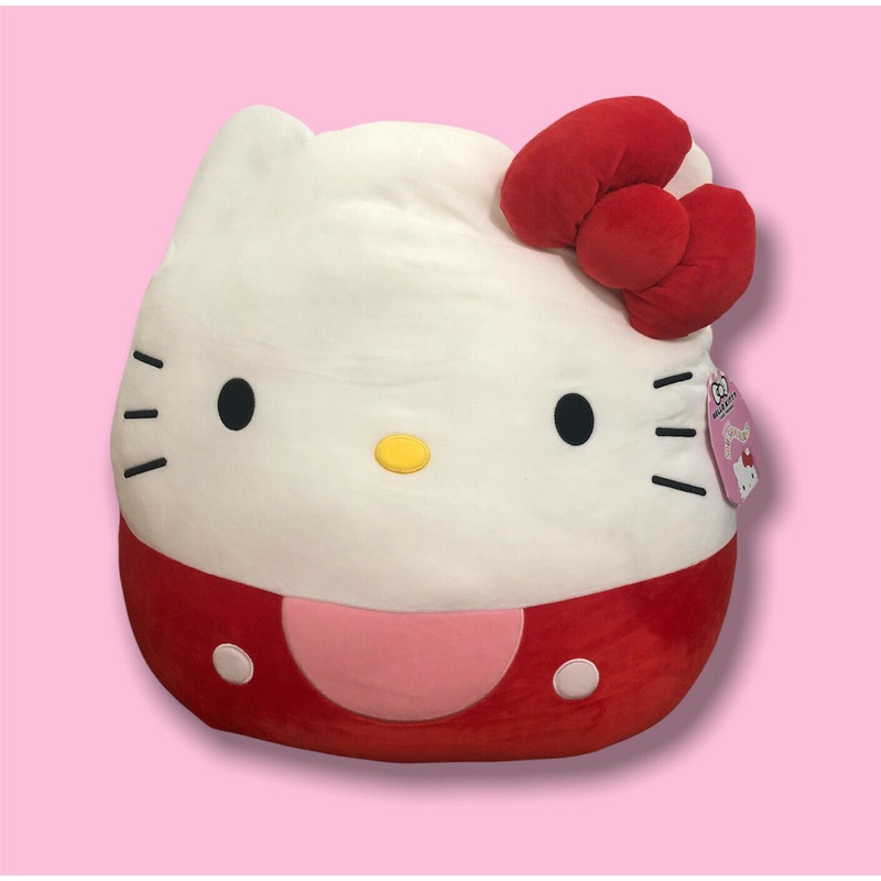 Buy Kellytoy Hello Kitty x Squishmallow 20 Inch Plush - Hello Kitty Red ...