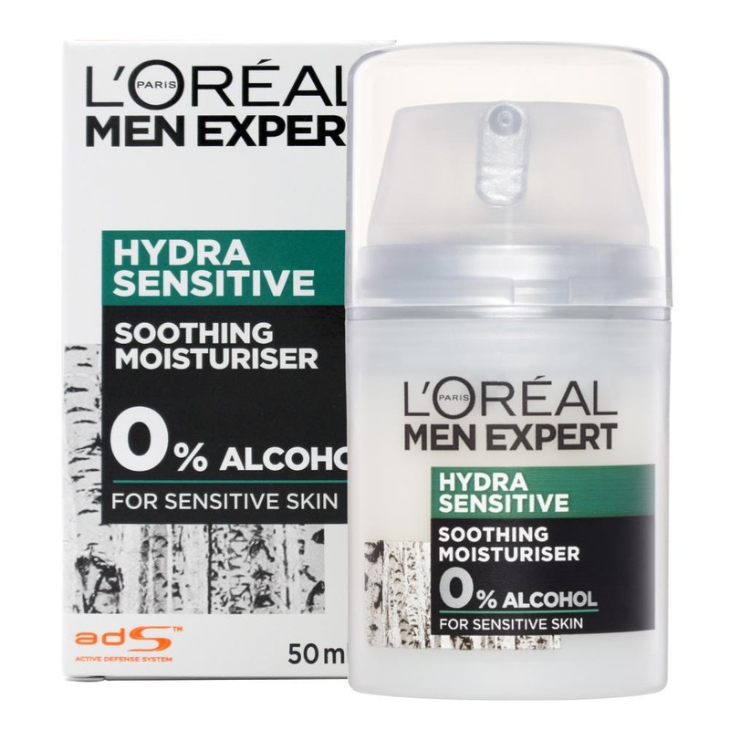 Buy L'Oreal Men Expert Hydra Sensitive Soothing Moisturiser 50mL MyDeal
