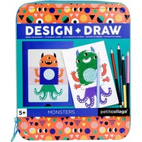 Petit Collage Design + Draw Monsters Acitivity Set