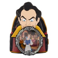 Loungefly Disney Beauty And The Beast Gaston Lenticular (Glows In The Dark) Mini Backpack - New, With Tags