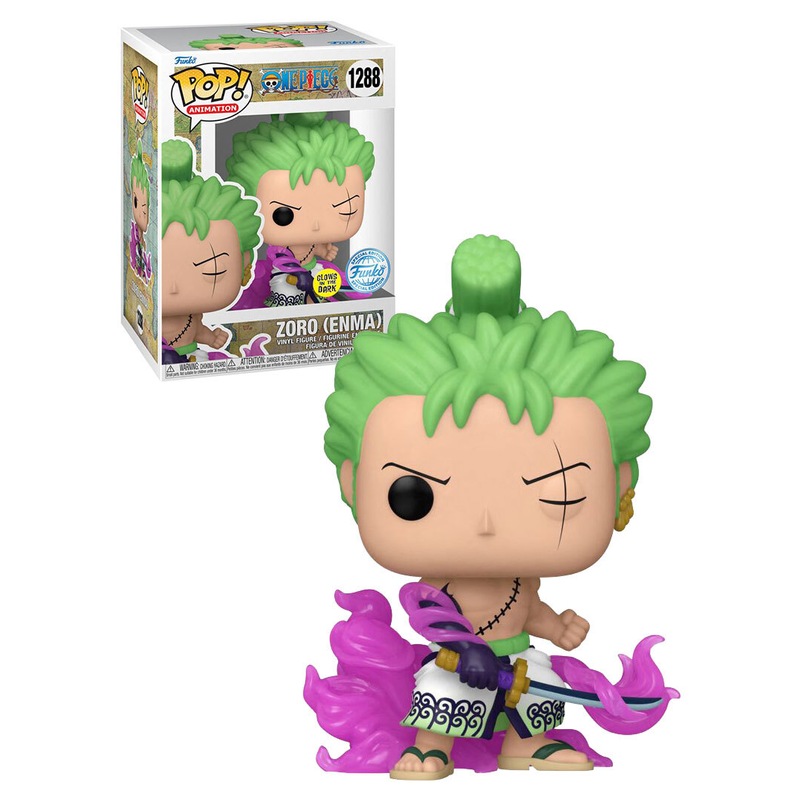 Buy Funko POP! Animation One Piece 1288 Zoro With Enma (Glows In The Dark) New, Mint