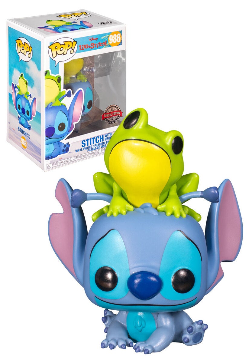 funko stitch with frog