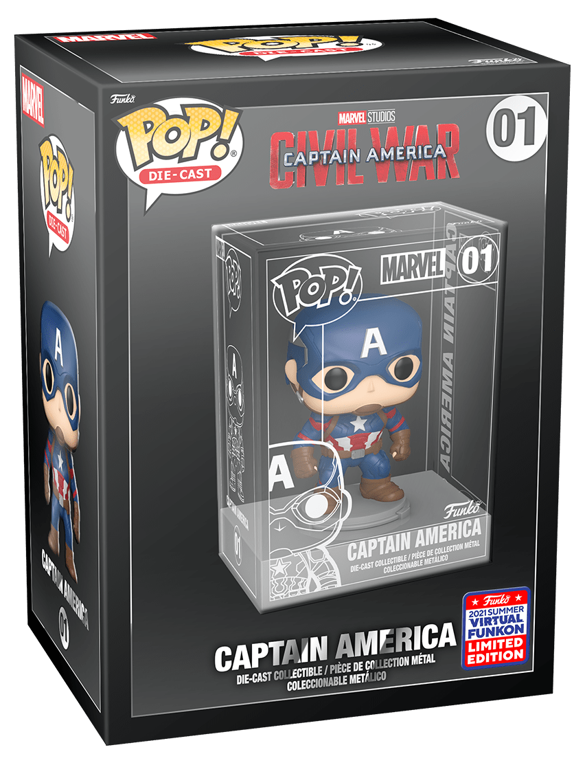 funko pop captain america die cast