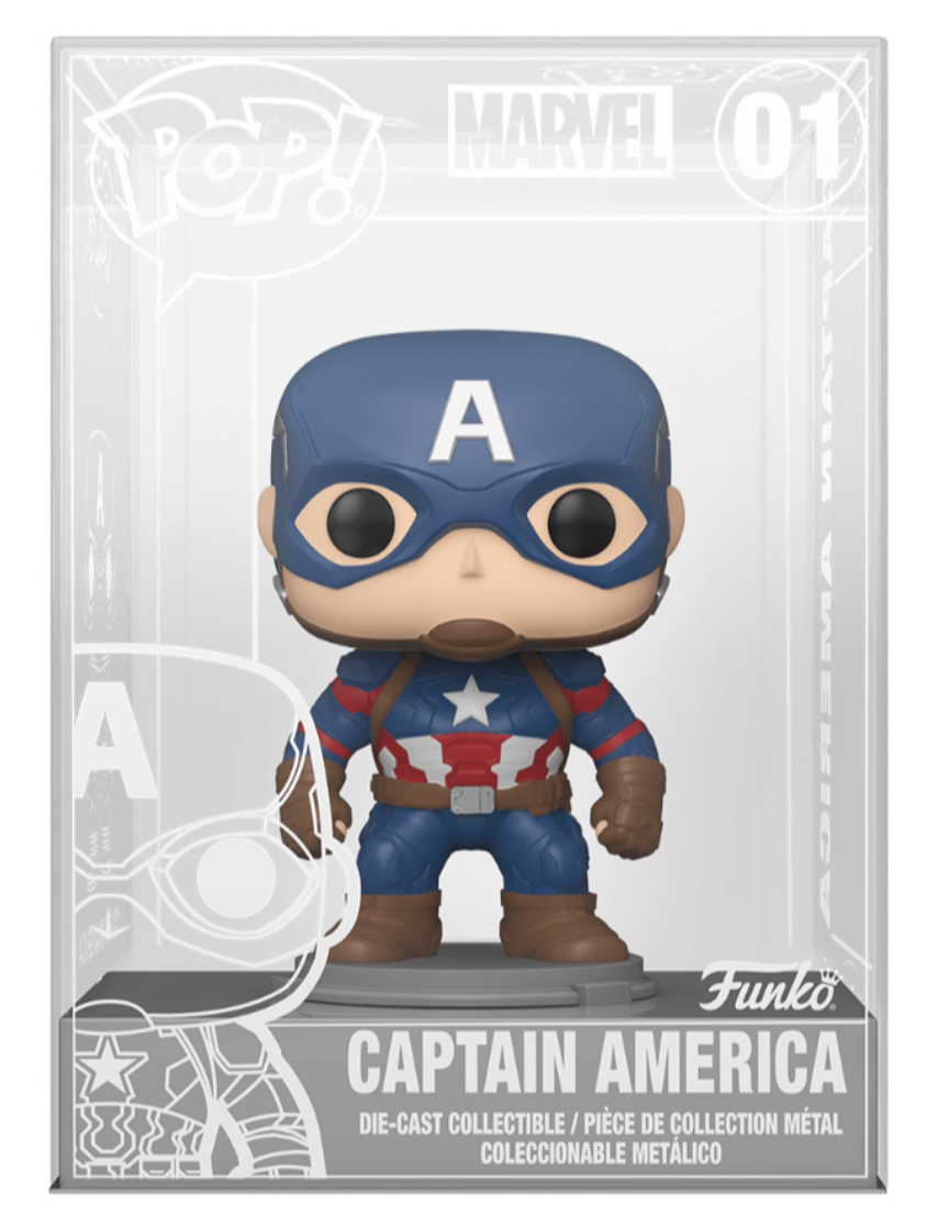 funko pop captain america die cast