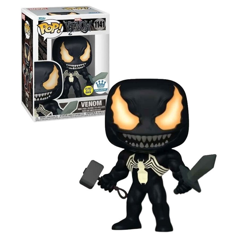 Buy Funko Pop! Marvel Venom #1141 Venom With Mjolnir & Sword (glows In 