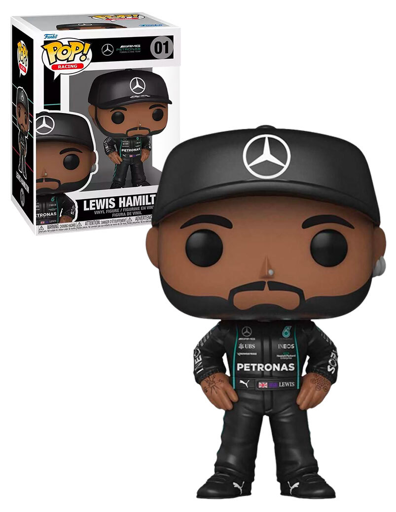 F1 Merch Funko Pop! Lewis Hamilton Formula One Figure - AMG Petronas ...