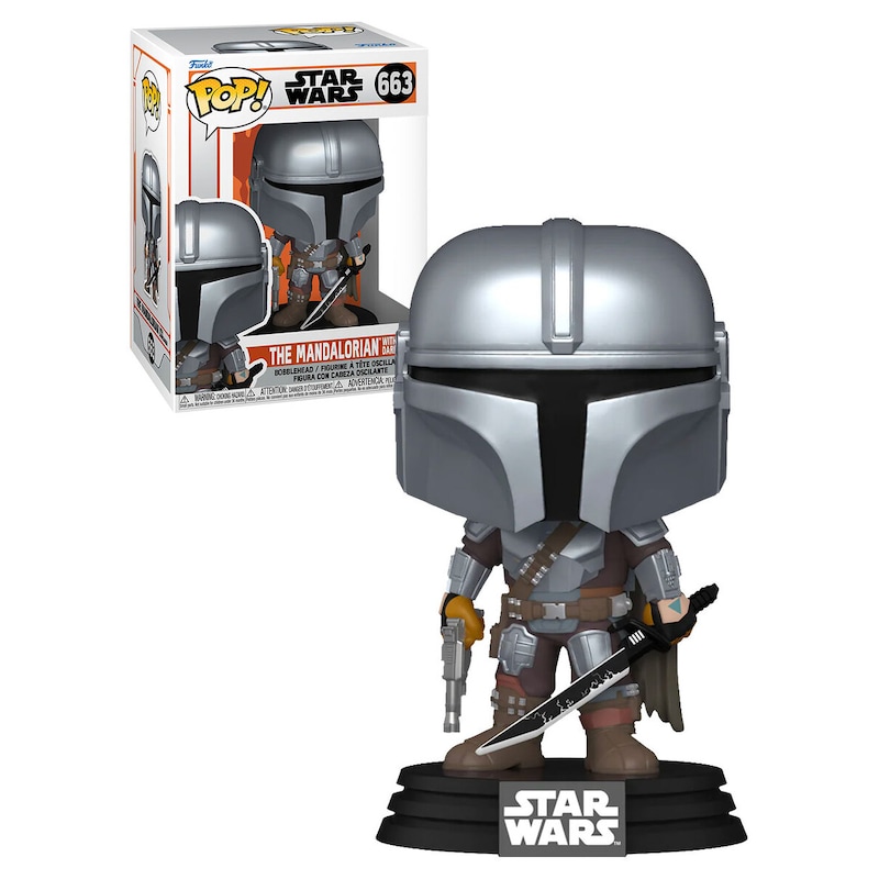 Buy Funko POP! Star Wars The Mandalorian #663 The Mandalorian With Dark ...