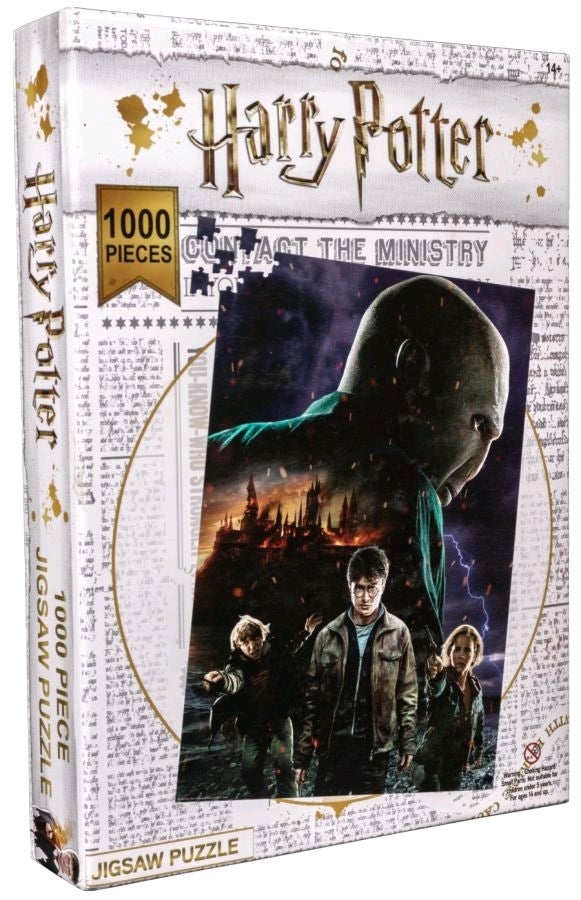 Harry Potter - Burning Hogwarts 1000 Piece Jigsaw Puzzle - New, Mint Condition