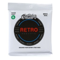 Martin Retro Monel Acoustic Guitar Strings Extra Light MM10