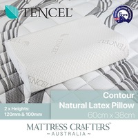 Mattress Crafters Pillow Latex Contoured Hotel Resort